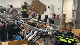 Politie neemt voor 350.000 euro aan nepkleding in beslag