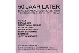 ‘Eindexamenklas KABK1970, 50 jaar later’