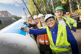 Indrukwekkende boring bij start aanleg WarmtelinQ in Delft