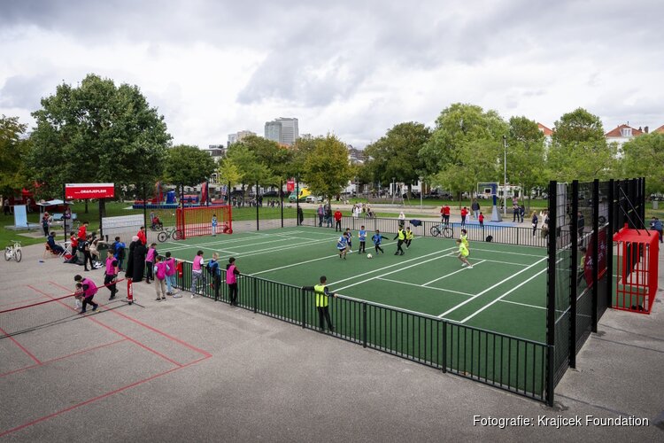Krajicek Playground Oranjeplein in Haagse Schilderswijk heropend