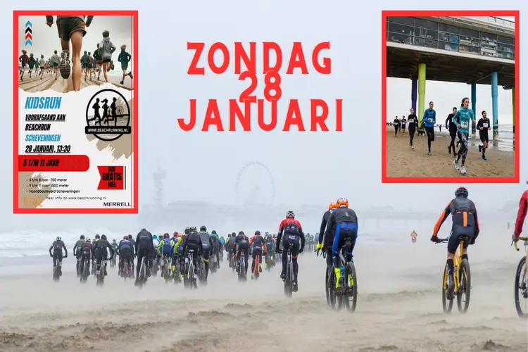 MTB Beachrace en Beachrun Scheveningen