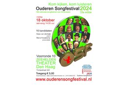 Ouderen Songfestival komt naar het Zeeheldentheater Den Haag