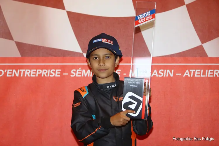 Karttalent Bruce Chirino domineert met hattrick in IAME Benelux Series!
