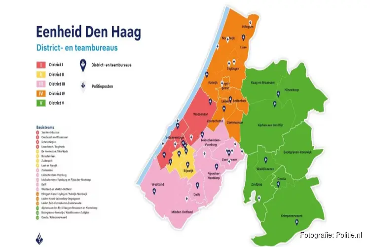 Nieuwe gebiedsindeling Eenheid Den Haag: slimmer, slagvaardiger en toekomstbestendiger