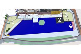 Binnenhof zelfvoorzienend met Warmte-Koude-Opslag onder Hofvijver