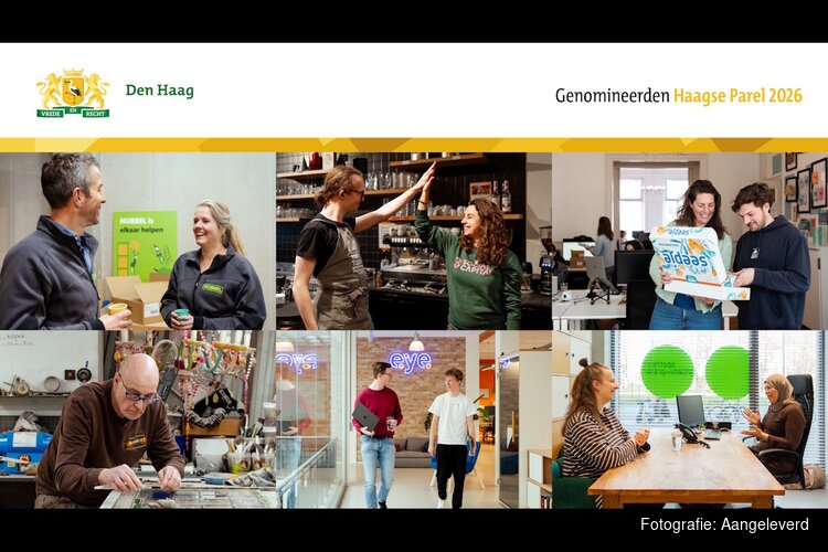 Dit zijn de zes genomineerden voor de Haagse Parel 2026