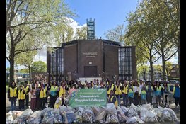 Schoonmaak van Slingeplein en Zuiderpark