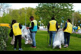 Schoonmaak van Slingeplein en Zuiderpark