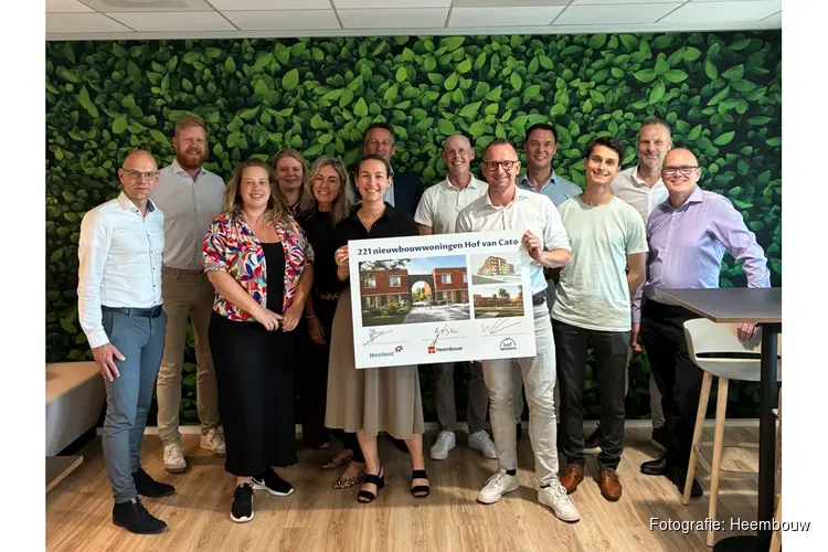 Heembouw, Mooiland en Hof Wonen tekenen overeenkomst voor 221 huurwoningen in Spoorwijk Den Haag