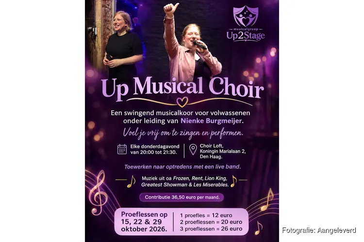 Up Musical Choir start in Den Haag
